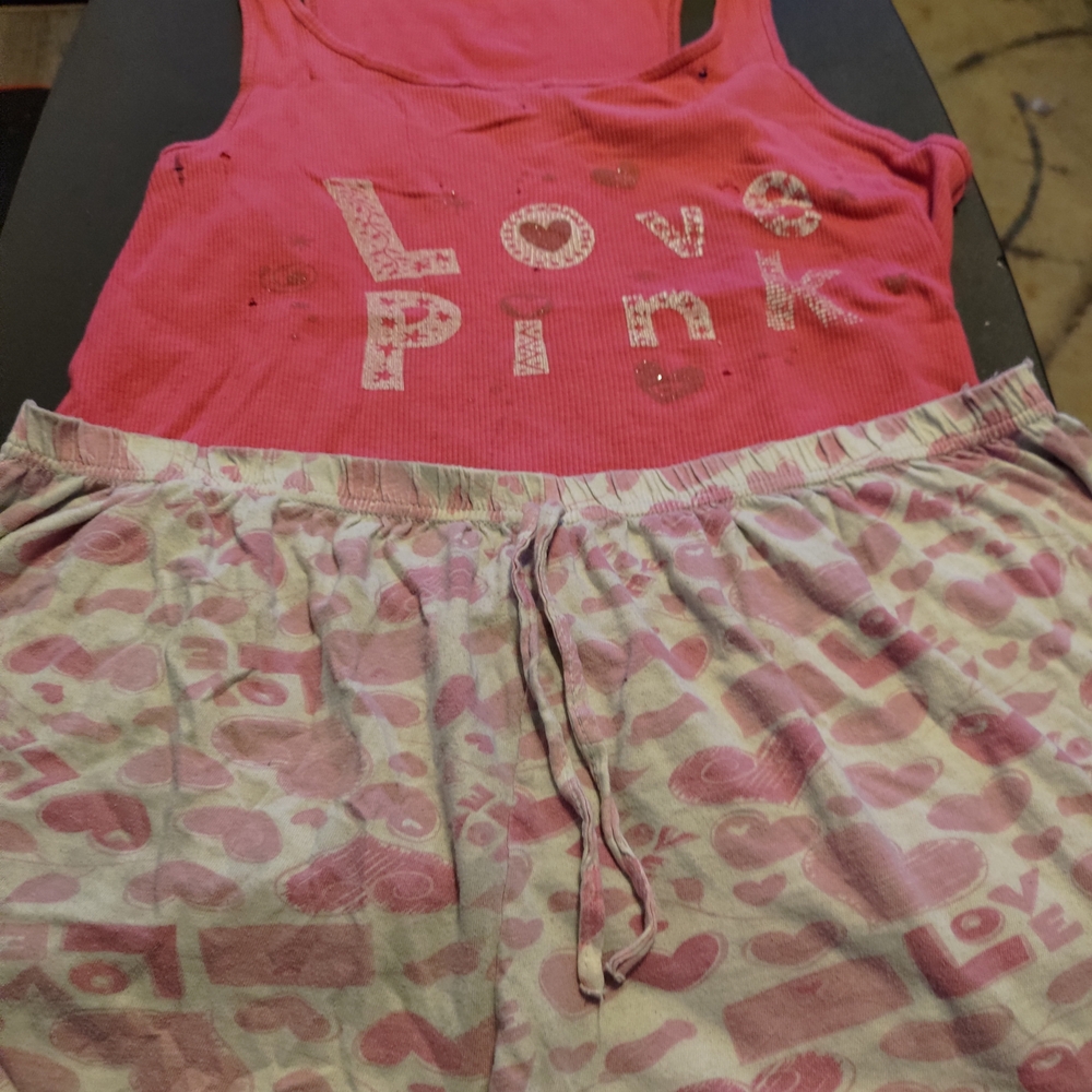 Love Pink Women's Pajama Set - Pink